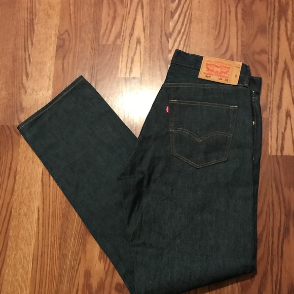 Levi's Other - NWOT Levi's 501 Dark Wash Denim 34x33